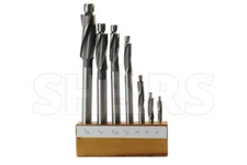 Shars #6 8 10 1/4-1/2 7 PCS Cobalt Counterbore Set 3 Flutes New #{