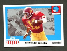 2005 Topps All American Charles White #50 ~ USC Trojans ~ NM/MT