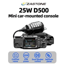 ZASTONE D500 Car-mounted Walkie Talkie UV Dual Band 25W Mini Mobile Car Radio