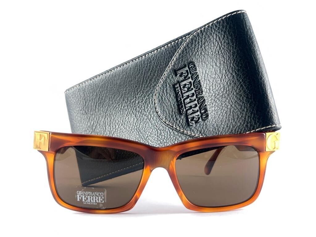 NEW VINTAGE GIANFRANCO FERRÉ GFF 48/S GOLD & TORTOISE 1990'S ITALY