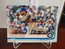 2019 Topps series 1 150 Years GOLD Logo Alex Colome #220 Seattle Mariners