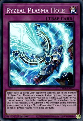 Ryzeal Plasma Hole - Super Rare 1st Edition CRBR-EN010 - NM - YuGiOh