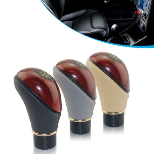Car 5 Speed Wooden Manual Gear Stick Knob Shifter Lever Gear Knob Accessories - Picture 1 of 11