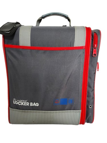 Ogio Gray Original Locker Travel Gym Bag Stowaway Strap Handle Pockets 17x13x8" - 第 1/6 張圖片
