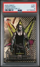2025 Topps Finest WWE Undertaker #187 Superfractor 1/1 PSA 9