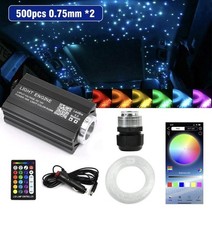500pcs Home Car Headliner Star Light kit Roof Twinkle Ceiling Lights Fiber Optic