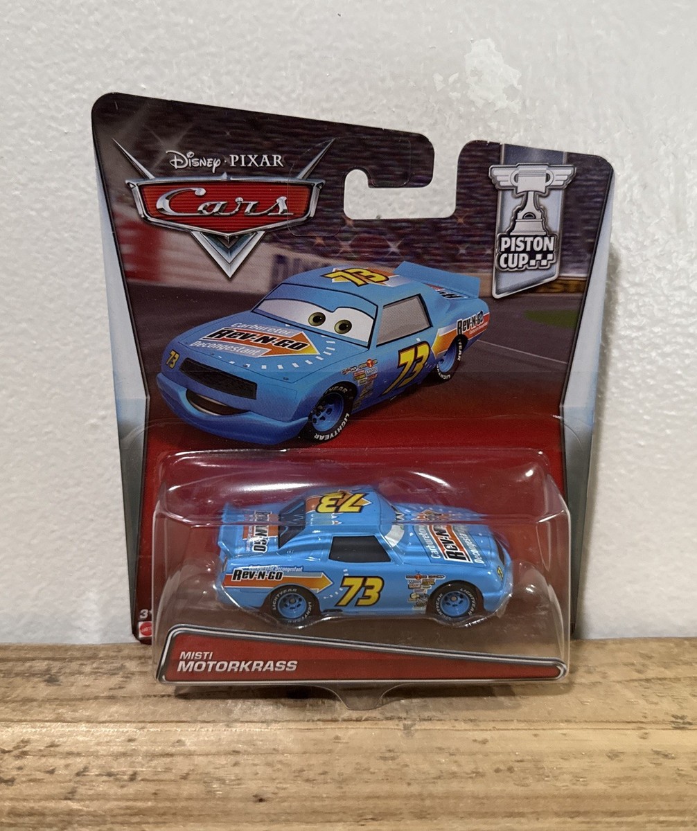 Disney Pixar Cars Misti Motorkrass #73 Rev-N-Go Piston Cup Mattel