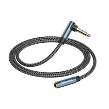 3.5mm Headphone Extension Cord 1ft,3.5mm Male to Female Stereo Audio Extension