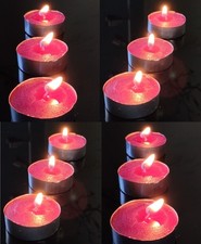 24-100 Tea Night Lights Candles Scented Tealights Citronella Burn Home Atmospher