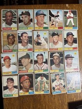 1961 Topps Baseball Partial Set Lot Rookies Generally Poor With Some Fair.