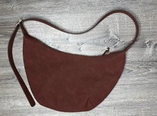 Oversized Crescent Shoulder Bag Purse Brown G...