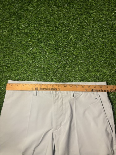 J Lindeberg Shorts Mens 32 Gray Golf Preppy Performance Stretch Flat Front Khaki - Picture 4 of 5