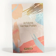 Artdone Gel Nail Polish Set 6 Pieces New