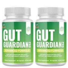Gut GUARDIAN PRO- Digestive Support- 2 Bottles- 120 Capsules