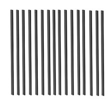 Pack Deck Balusters Rectangle Deck Railing Balusters 26 Inch 50 Black-Rectangle