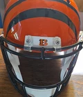 Ja Mar Chase Signed Cincinnati Bengals Orange Helmet Beckett BAS Witnessed NFL