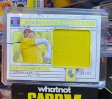2025 Panini Impeccable Liv Golf Sergio Garcia Scorecard Swatches /99 Golfer Worn