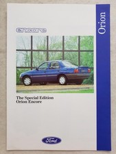 FORD ORION ENCORE Car Sales Brochure JUN 1991?FA1010