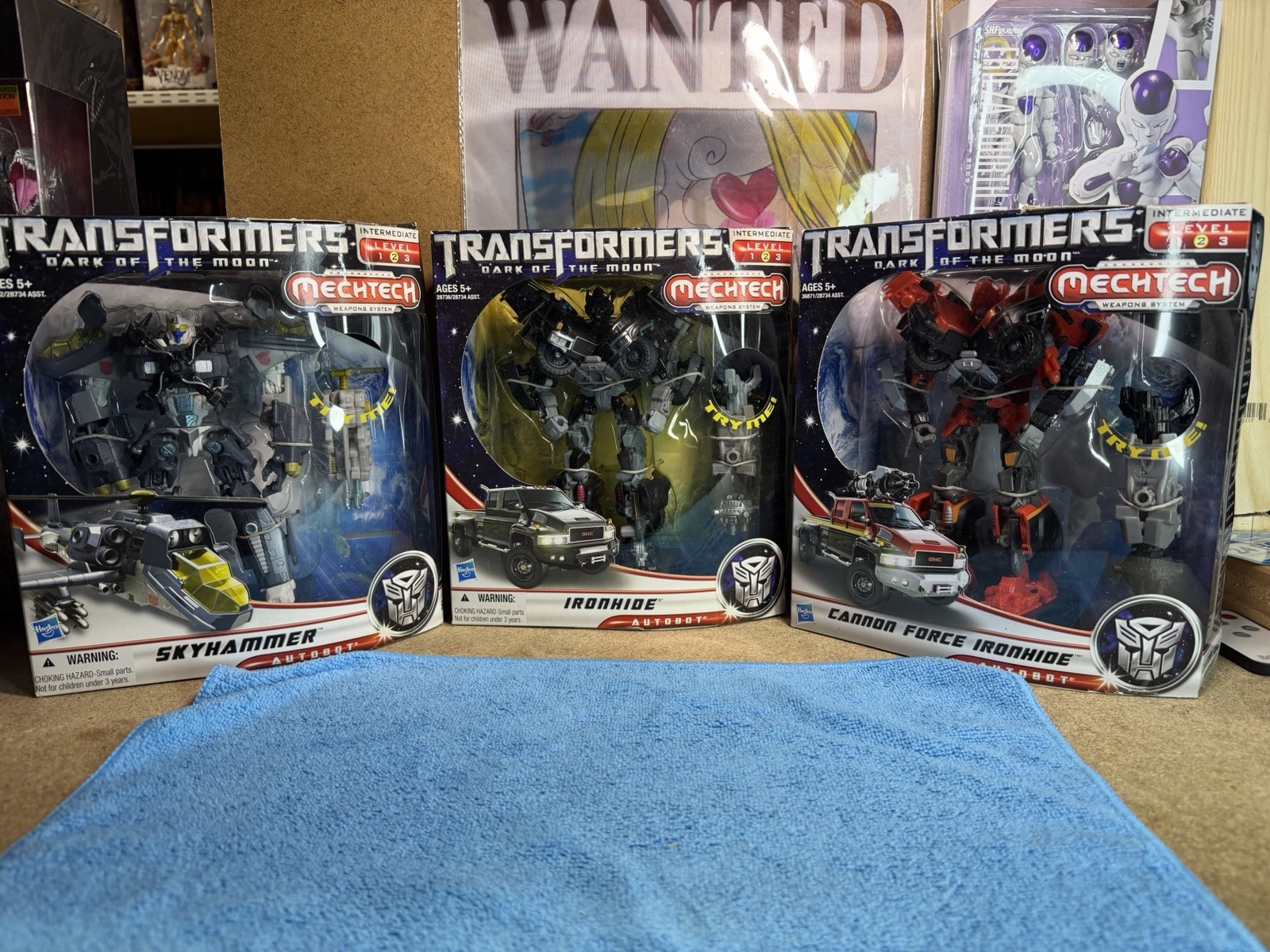 Transformers DOTM Mechtech  Skyhammer,  Ironhide, Ironhide Cannon Force, Lot Of3