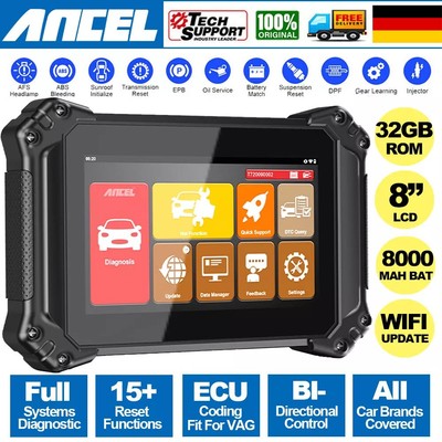ANCEL V6 Bi-directional KFZ Diagnosegerät OBD2 Scanner ECU Coding Fit Für SKODA