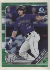 2019 Bowman Draft Chrome Green Refractor 25/99 Casey Golden #BDC-83 6u5