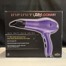 Infiniti Pro Conair 1875 Styling Salon AC Motor Hair Dryer PURPLE - New In Box