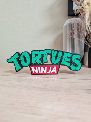 Tmnt Ninja Turtles Logo - 3D Display Fan Art 21x7cm