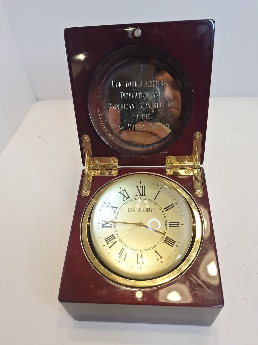 Danbury Glass Globe Photo Spherical Clock Things Remembered 2002