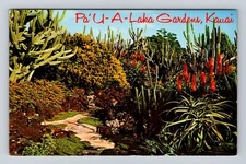 Koloa Kauai HI-Hawaii, Moir's PA'U-A-Laka Gardens, Vintage Postcard