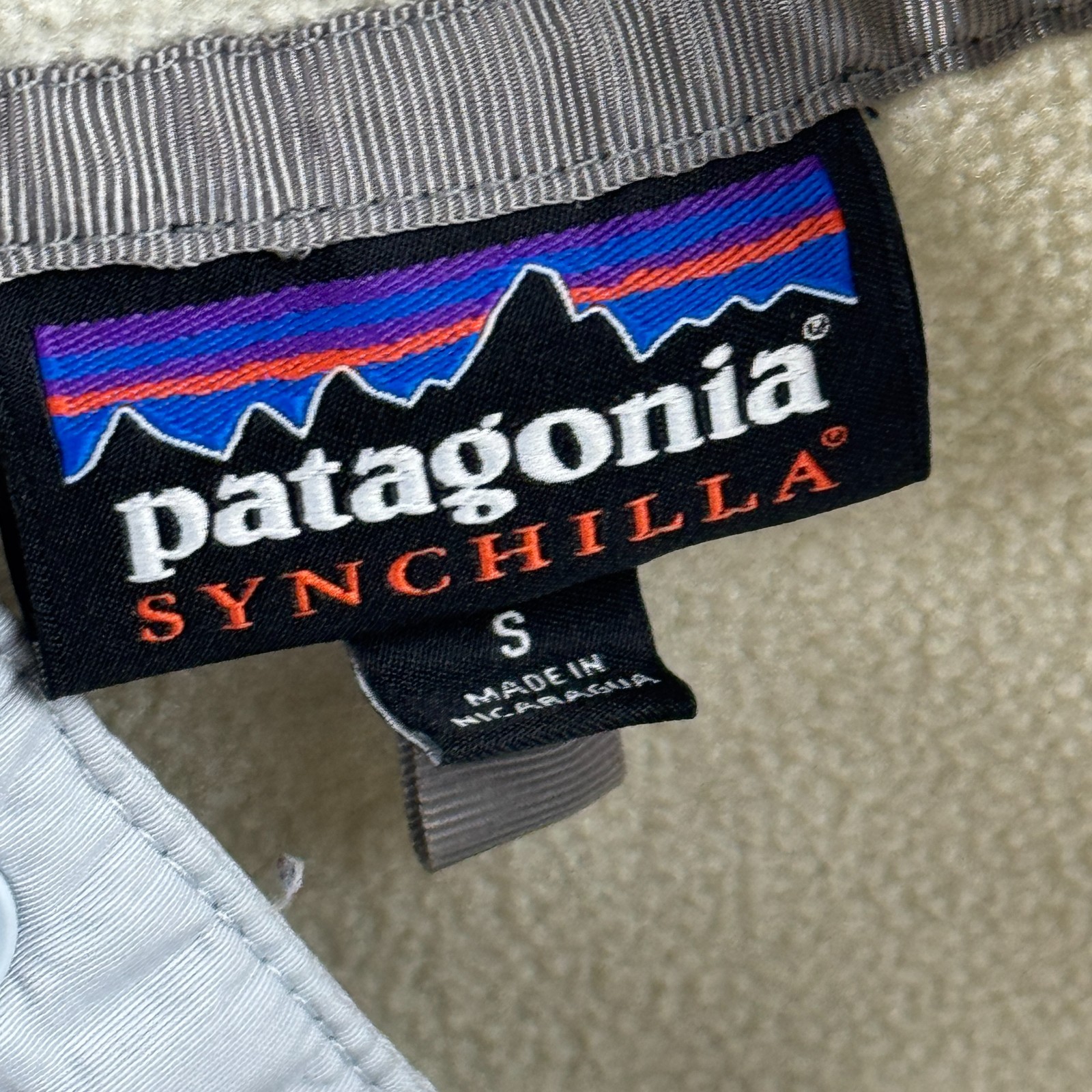 Patagonia Synchilla Jacket Womens Small White Yellow Lightweight Snap-T Pullover thumbnail 4