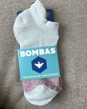 Bombas Women's Tri-Block Ankle Socks Medium New