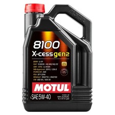 Motor Oil 5w40 Full Synthetic 5 Liter Bottle Motul 8100 X Cess Gen Engine