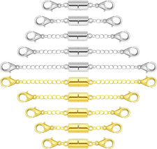 Magnetic Necklace Extender Magnetic Necklace Clasps and Closures with Extende...