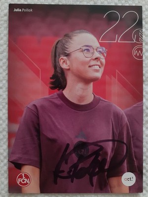 Autogrammkarte Julia Pollak 1. FC Nürnberg Saison 2025/2026 Fussball Damen 1.BL