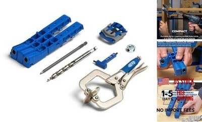 Kreg KPHJ320-22 Pocket-Hole Jig 320 with Classic 2 Inch Face Clamp - Small, 