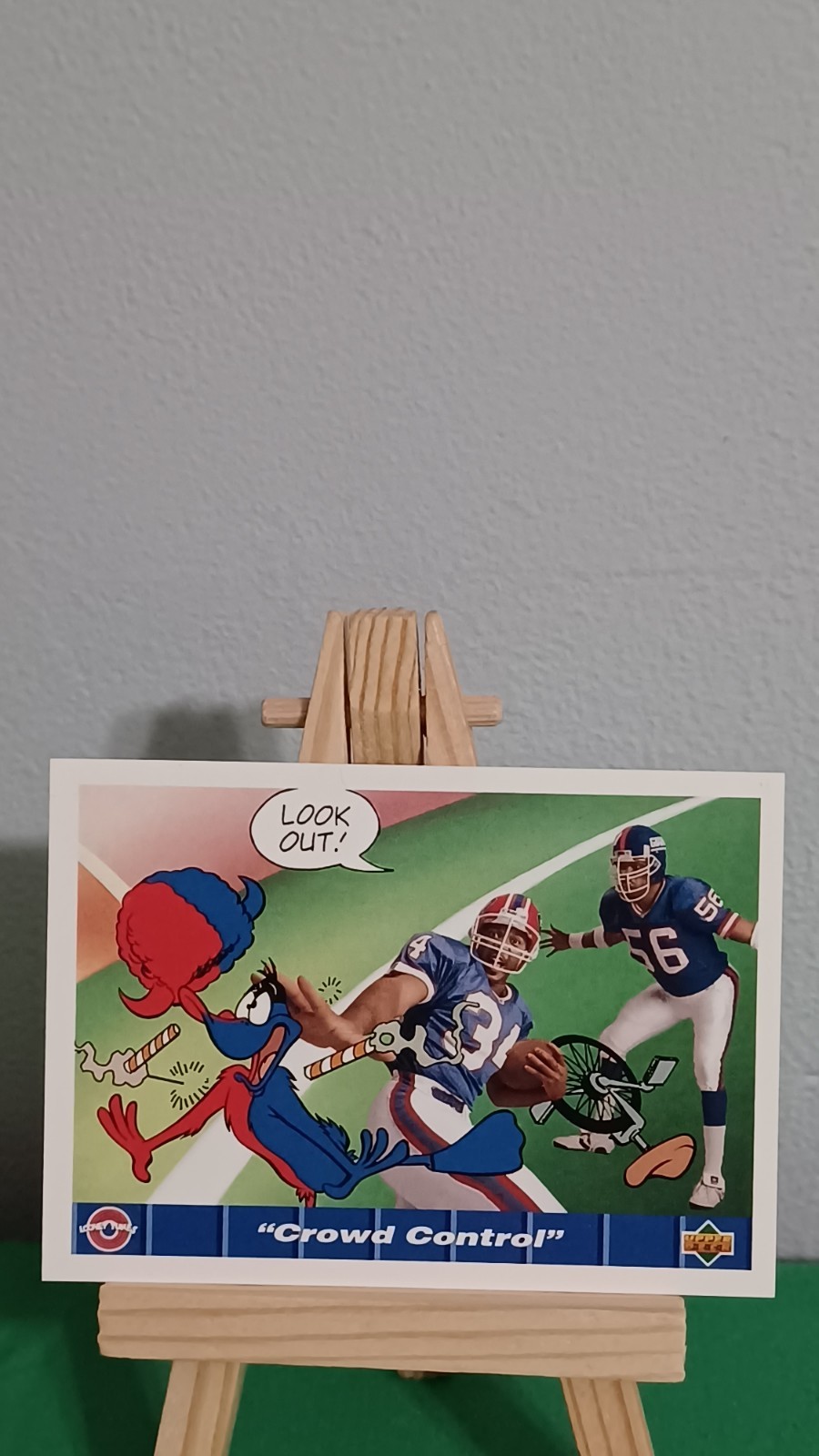 1992 Upper Deck Comic Ball IV #110 Crowd Control Thurman Thomas Lawrence Taylor 