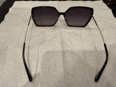 Tom Ford Joanna FT1039 01B Shiny Black/Gradient Smoke Square Women's Sunglasses