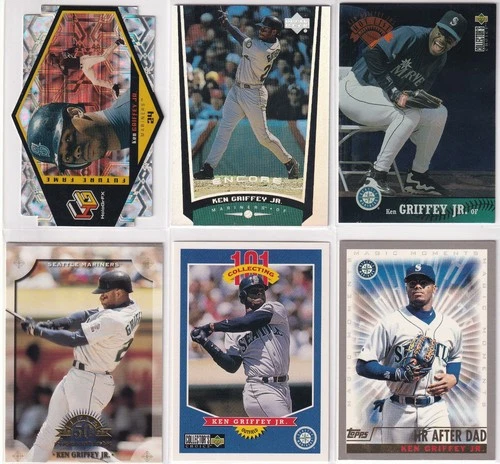 Ken Griffey Jr. 12 Card LOT HoloGrFx DIE-CUT + Vintage Base & Inserts!
