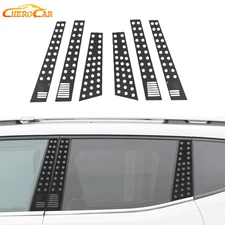 6Pcs Window B Pillar Post Panel Trim Cover Overlay Decor For Jeep Renegade 16-23