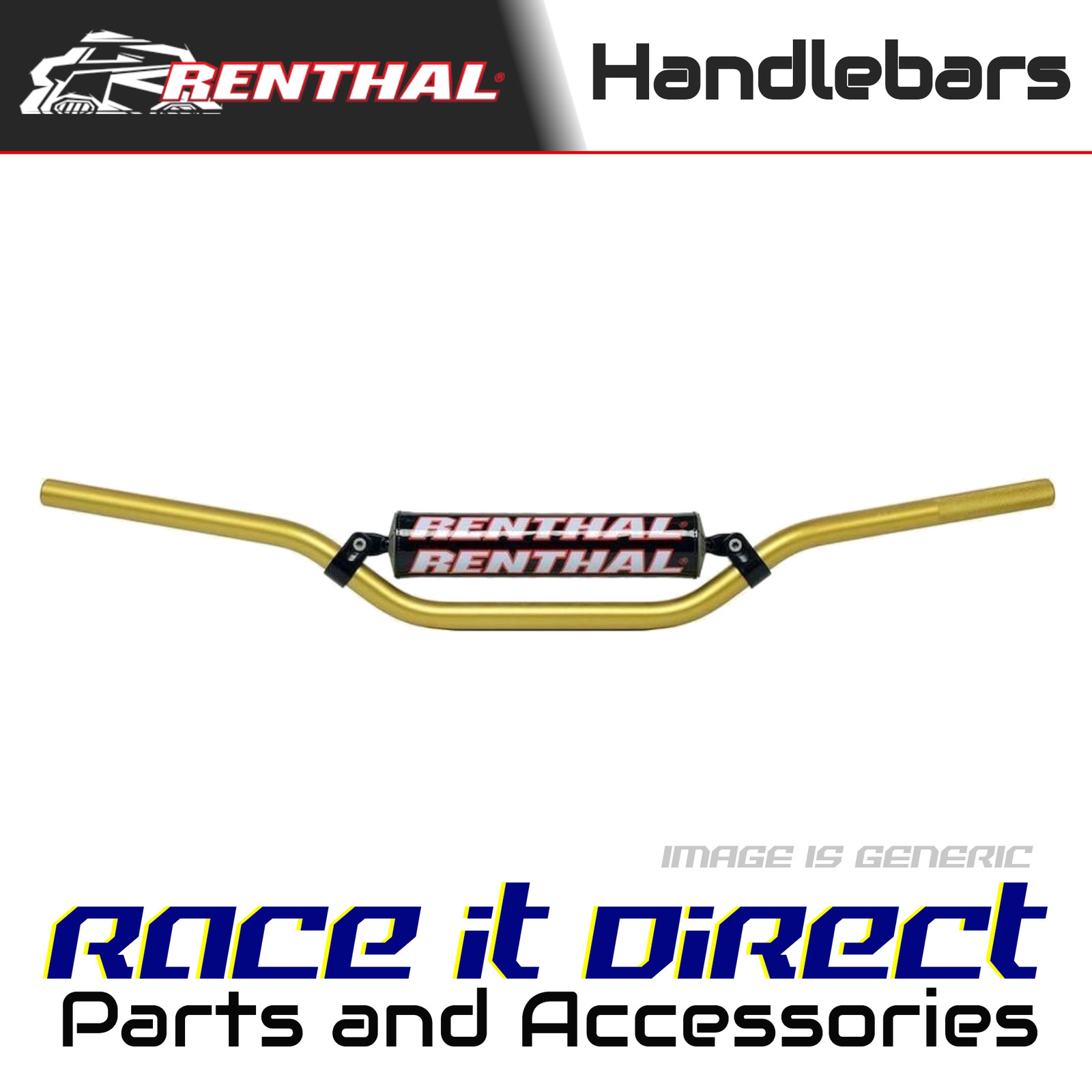 Handlebar for HONDA CRF 300L 2021-2024 Gold Renthal