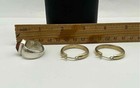 925 Sterling Silver Amber Hexagon Ring Size 8 Gold Tone Hoop Earrings 13.6g — photo 8