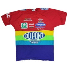 Vintage Jeff Gordon NASCAR Chase Racewear DuPont Rainbow Warrior T-Shirt XXL USA