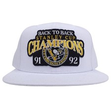 Pittsburgh Penguins Mitchell & Ness NHL Snapback Hat Cap 91-92 Champions New