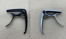 Professional Spring-Loaded Guitar Capo Silver and black, randomly dispatched