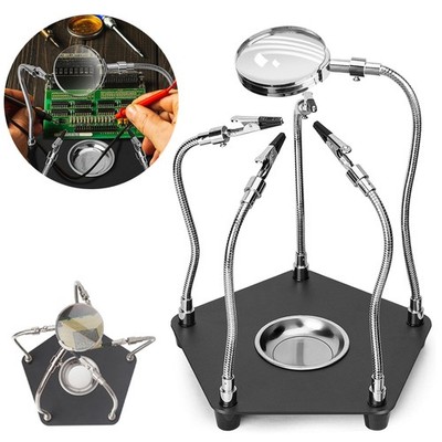 Dritte Hand Löten Magnetische helfende Hand Löt-Leiterplattenhalter-Werkzeug DE