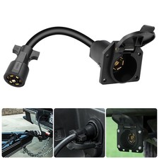 7 Way Trailer Light Plug Extension Connector Wiring Harness Cable For Rv Truck
