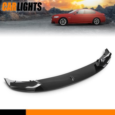 Front Lip Splitter Fit For 2011-16 BMW F10 5 Series M Sport Bumper Carbon Fiber