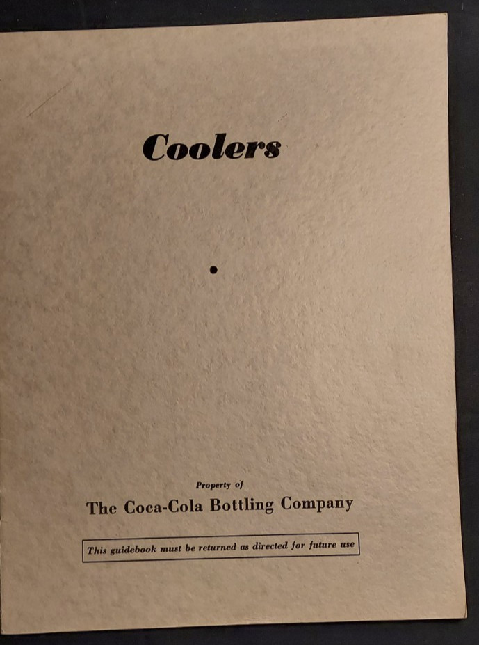 1940 Advertising Salesman Book Coca-Cola Bottling Co Retail Store Coke Coolers