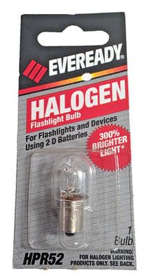 Eveready HPR52 Halogen Flashlight Bulb For Flashlights Using 2D Batteries