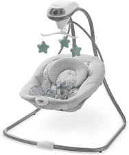Simple Sway Baby Swing Side  To  Side Motion Infant Swing with 6 Speeds, Vibration